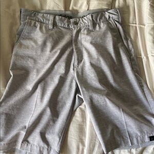 Adidas Gray Athletic Shorts with Elastic Waistband